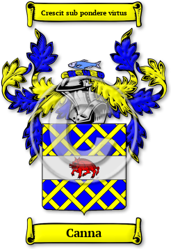 Canna Family Crest Download (jpg) Legacy Series - 150 DPI