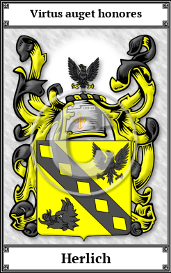 Herlich Family Crest Download (JPG)  Book Plated - 150 DPI