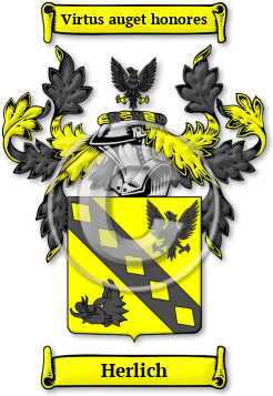 Herlich Family Crest Download (jpg) Legacy Series - 150 DPI