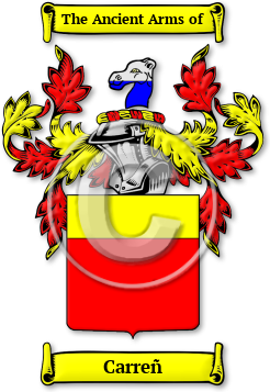 Carreñ Family Crest Download (jpg) Legacy Series - 150 DPI