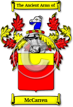 McCarren Family Crest Download (jpg) Legacy Series - 150 DPI