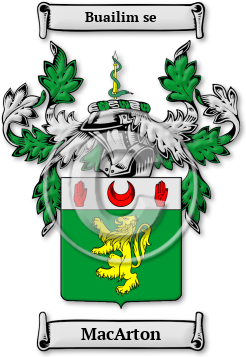 MacArton Family Crest Download (jpg) Legacy Series - 150 DPI