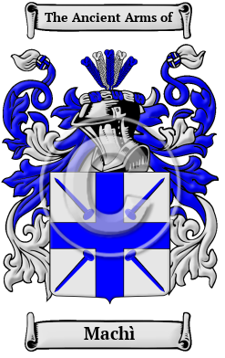 Machì Family Crest Download (JPG) Heritage Series - 300 DPI
