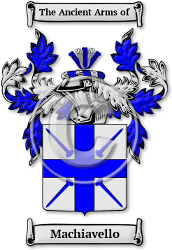 Machiavello Family Crest Download (jpg) Legacy Series - 150 DPI