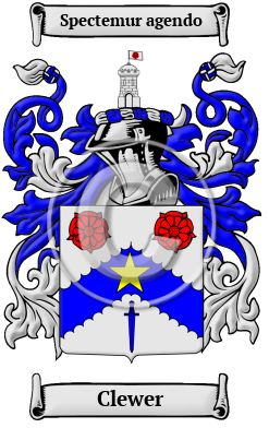 Clewer Family Crest/Coat of Arms