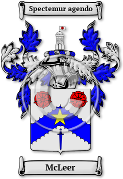 McLeer Family Crest Download (jpg) Legacy Series - 150 DPI