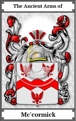 Mc'cormick Family Crest Download (JPG)  Book Plated - 150 DPI