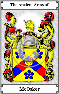 McOsker Family Crest Download (JPG)  Book Plated - 150 DPI