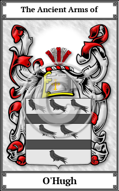 O'Hugh Family Crest Download (JPG)  Book Plated - 150 DPI