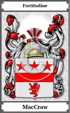 MacCraw Family Crest Download (JPG)  Book Plated - 150 DPI