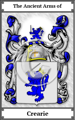 Crearie Family Crest Download (JPG) Book Plated - 600 DPI