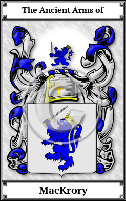 MacKrory Family Crest Download (JPG)  Book Plated - 150 DPI