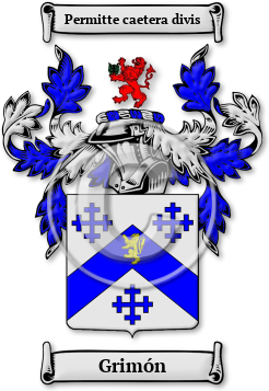 Grimón Family Crest Download (jpg) Legacy Series - 150 DPI