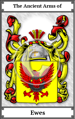 Ewes Family Crest Download (JPG)  Book Plated - 150 DPI