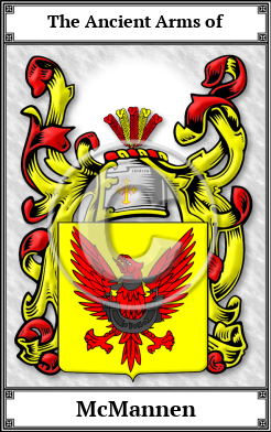 McMannen Family Crest Download (JPG) Book Plated - 600 DPI