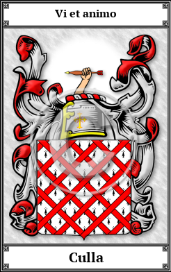 Culla Family Crest Download (JPG)  Book Plated - 150 DPI