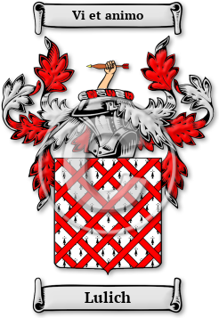 Lulich Family Crest Download (JPG) Legacy Series - 600 DPI