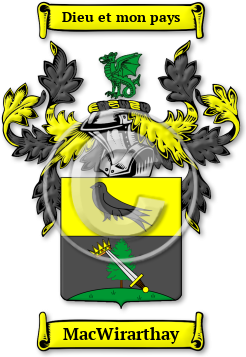 MacWirarthay Family Crest Download (jpg) Legacy Series - 150 DPI