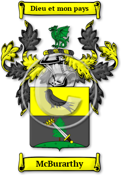 McBurarthy Family Crest Download (jpg) Legacy Series - 150 DPI