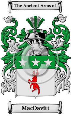 MacDavitt Family Crest Download (JPG) Heritage Series - 600 DPI