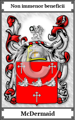 McDermaid Family Crest Download (JPG)  Book Plated - 150 DPI