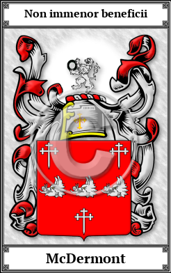 McDermont Family Crest Download (JPG)  Book Plated - 150 DPI