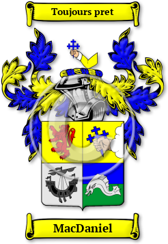 MacDaniel Family Crest Download (jpg) Legacy Series - 150 DPI