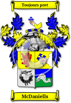 McDaniells Family Crest Download (jpg) Legacy Series - 150 DPI