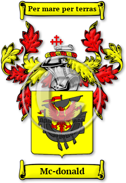 Mc-donald Family Crest Download (jpg) Legacy Series - 150 DPI