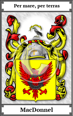 MacDonnel Family Crest Download (JPG) Book Plated - 600 DPI