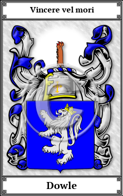 Dowle Family Crest Download (JPG)  Book Plated - 150 DPI