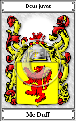 Mc Duff Family Crest Download (JPG)  Book Plated - 150 DPI