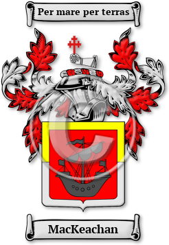 MacKeachan Family Crest Download (jpg) Legacy Series - 150 DPI