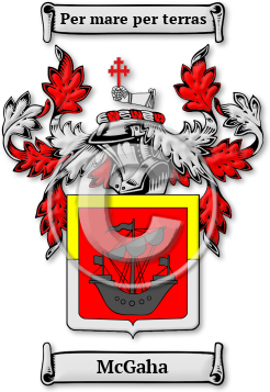 McGaha Family Crest Download (jpg) Legacy Series - 150 DPI