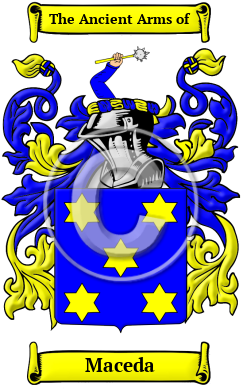 Maceda Family Crest Download (JPG) Heritage Series - 600 DPI