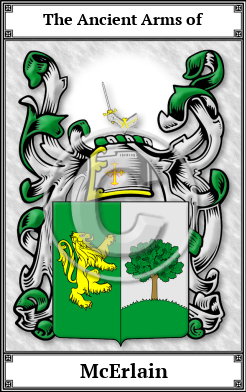 McErlain Family Crest Download (JPG) Book Plated - 600 DPI