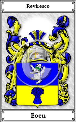 Eoen Family Crest Download (JPG) Book Plated - 600 DPI