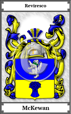 McKewan Family Crest Download (JPG)  Book Plated - 150 DPI