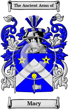 Macy Family Crest Download (JPG) Heritage Series - 600 DPI