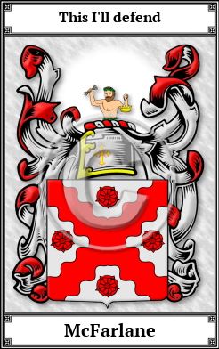 McFarlane Family Crest Download (JPG)  Book Plated - 150 DPI