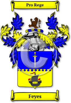 Feyes Family Crest Download (jpg) Legacy Series - 150 DPI