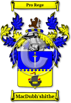 MacDubh'shithe Family Crest Download (jpg) Legacy Series - 150 DPI
