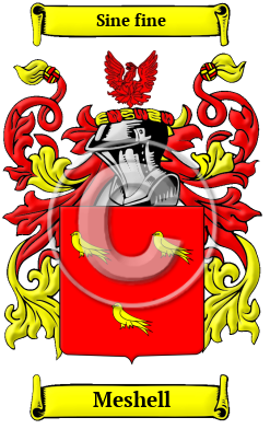 Meshell Family Crest Download (JPG) Heritage Series - 600 DPI