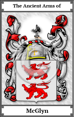McGlyn Family Crest Download (JPG) Book Plated - 600 DPI