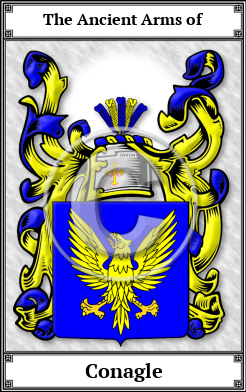 Conagle Family Crest Download (JPG)  Book Plated - 150 DPI