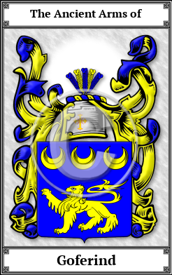 Goferind Family Crest Download (JPG)  Book Plated - 150 DPI