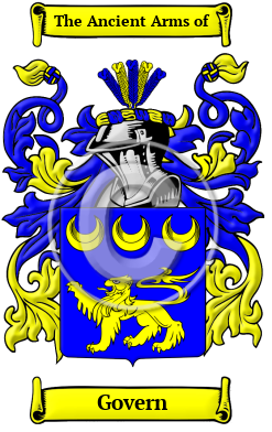Govern Family Crest Download (JPG) Heritage Series - 600 DPI