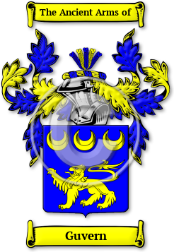 Guvern Family Crest Download (JPG) Legacy Series - 600 DPI