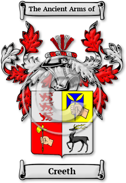 Creeth Family Crest Download (jpg) Legacy Series - 150 DPI