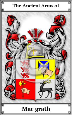 Mac grath Family Crest Download (JPG)  Book Plated - 150 DPI